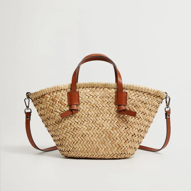 Bolsa de Palha Praia Balde Tendência Verão - Loja Palhanna
