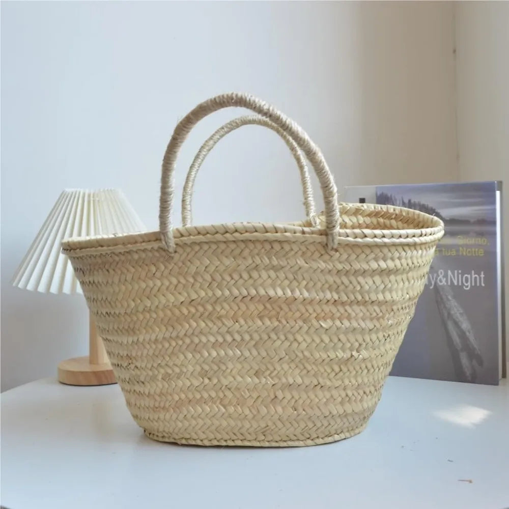 Bolsa de Palha Natural Grande - Loja Palhanna