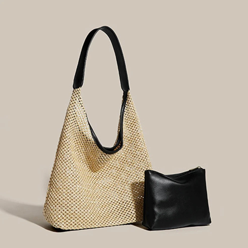 Bolsa de Palha Joanna + Nécessaire de Brinde
