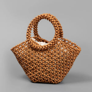 Bolsa de Contas de Madeira Bouti - Loja Palhanna