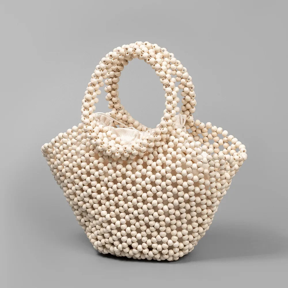 Bolsa de Contas de Madeira Bouti - Loja Palhanna
