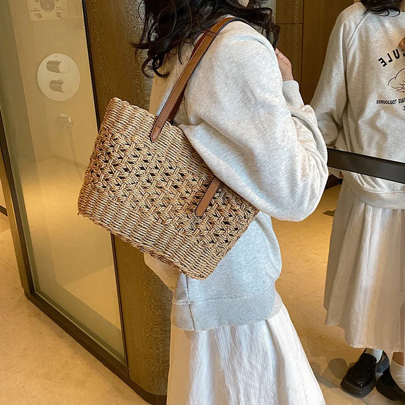 Bolsa de Palha Belas De Ombro - Loja Palhanna