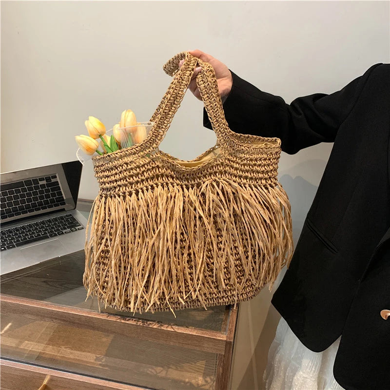 Bolsa de Palha Borla Luxo - Loja Palhanna