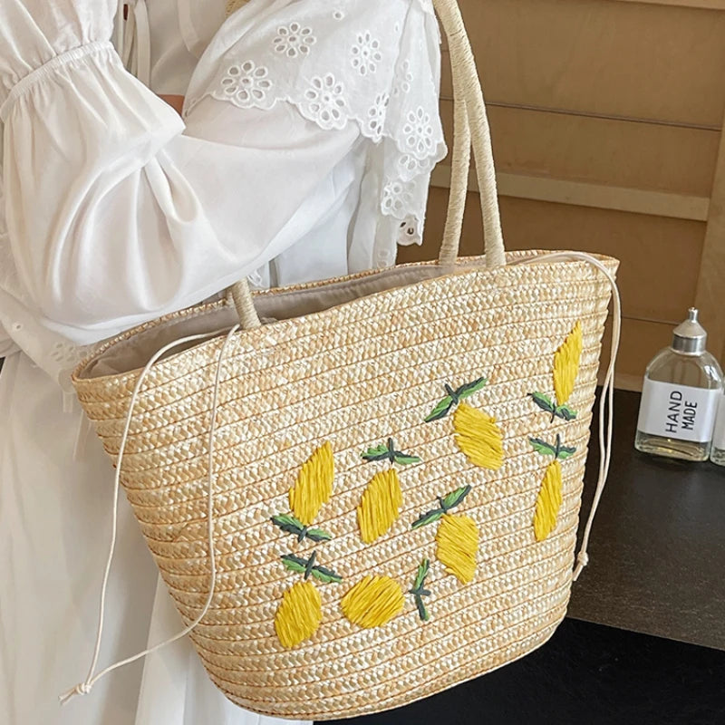 Bolsa de Palha Limon - Loja Palhanna