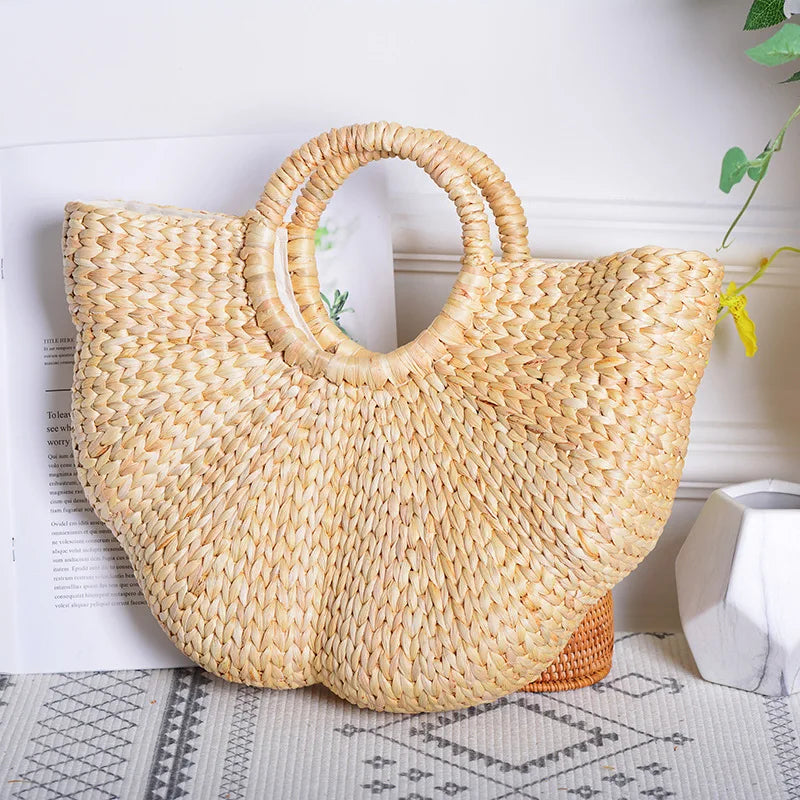 Bolsa de Palha Meia Onda - Loja Palhanna