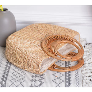Bolsa de Palha Rattan Trançado - Sagrado Tesouro