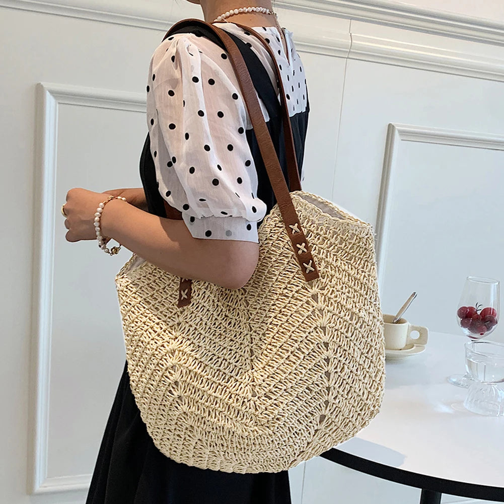 Bolsa de Palha com Alça Melita - Loja Palhanna