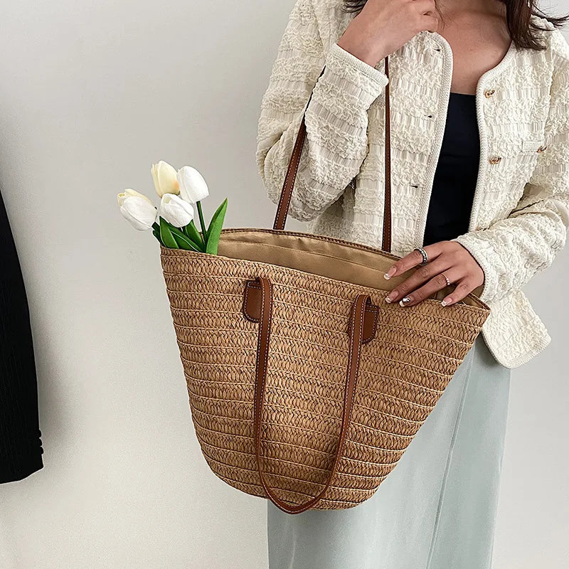 Bolsa de Palha para Praia Verão Carolis - Loja Palhanna