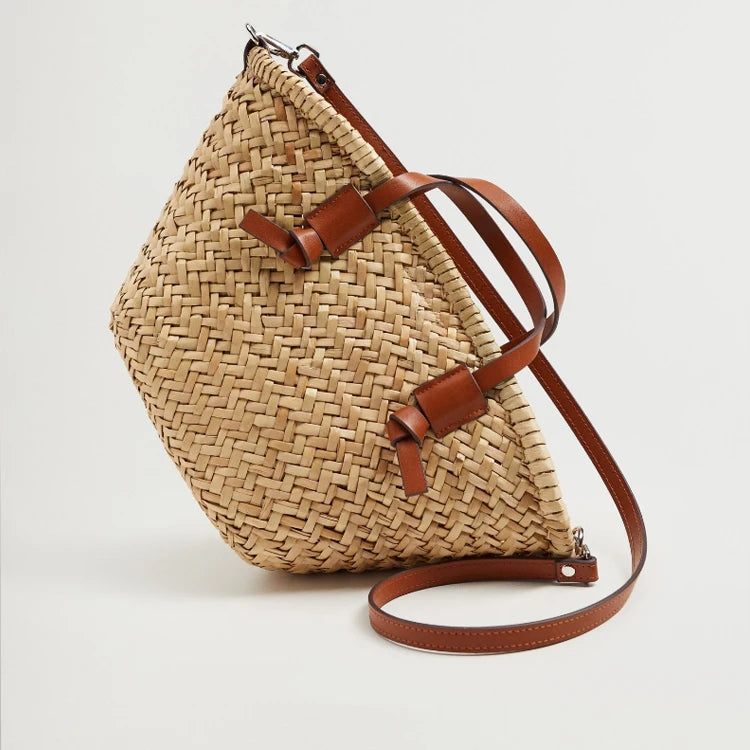 Bolsa de Palha Praia Balde Tendência Verão - Loja Palhanna